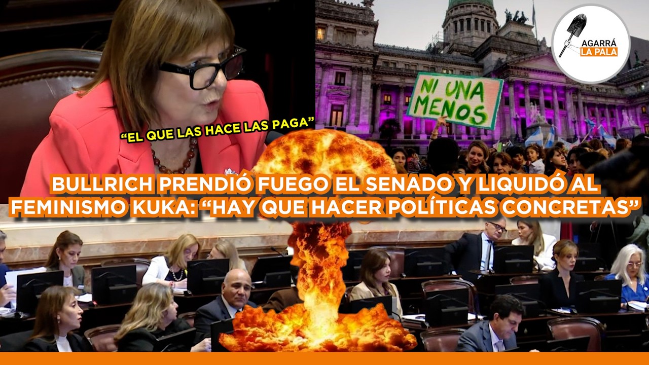 BULLRICH PRENDIÓ FUEGO A LAS FEMINISTAS KUKAS EN EL SENADO: "HAY QUE HACER POLÍTICAS CONCRETAS&