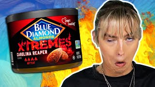 Irish People Try The Spiciest Almonds (Carolina Reaper)