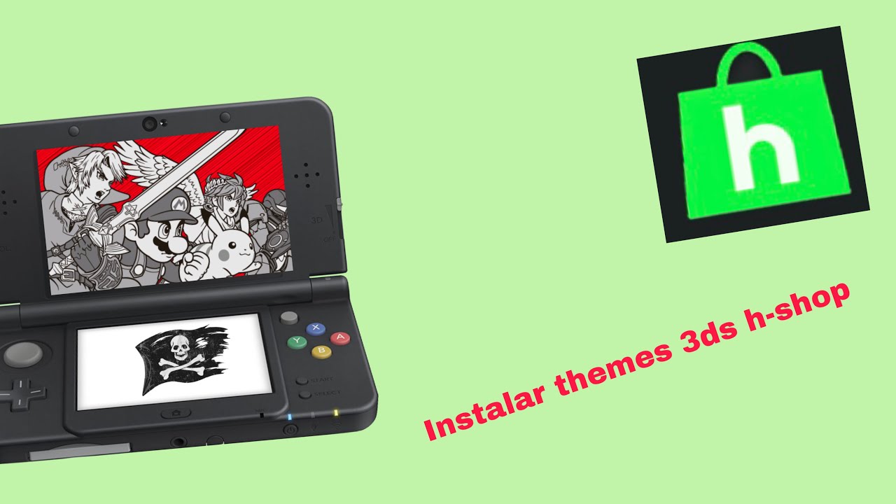 Como instalar themes o temas de la h shop Nintendo 3ds YouTube