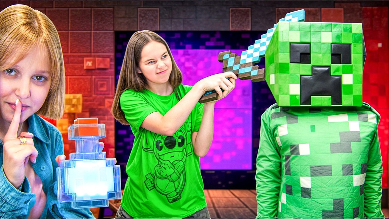 Minecraft в реальной жизни! Амелька Карамелька Темные истории 😱