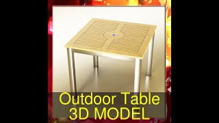 Celebrity 3D Model of Outdoor Table Review Profile