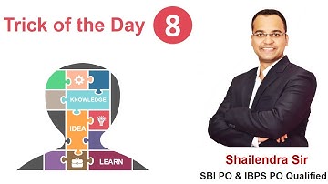 Trick of the Day - 8 | SBI PO | IBPS PO | SBI Clerk | IBPS Clerk | SSC CGL | SSC CHSL |  Govt Exams