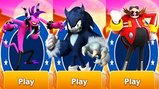 Sonic Dash - Dr.Eggman vs Zazz vs Werehog - All Characters Unlocked - Halloween Special Episode Run screenshot 1