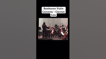 Thumbnail of Beethoven Violin Concerto | Clarinet Solo #clarinet #solo #viralshorts