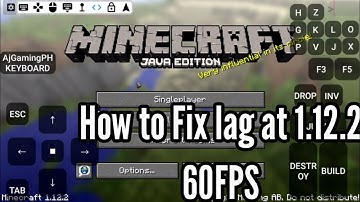 How to fix lag v1.12 | MCinabox | Minecraft java on android | AjGamingPH Official