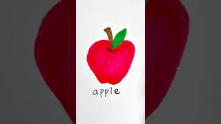 Easy Drawing Red Apple