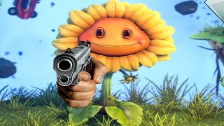 so i played the Plants vs Zombies shooting game...