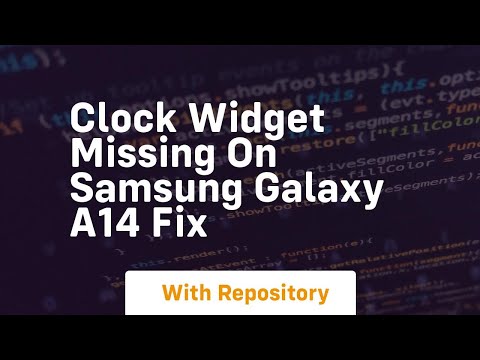 Clock widget missing