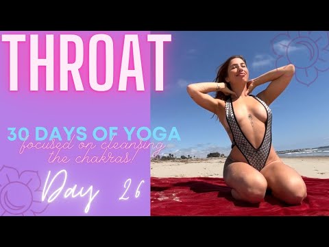 Day 26: Throat Chakra - 30 Day Yoga Challenge Focused on the Chakras