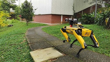 Autonomous Visual Navigation with Boston Dynamics Spot Robot