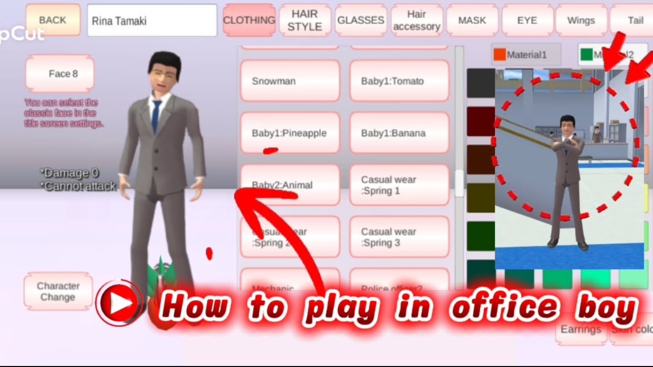 How to play in office boy and New update in Sakura school simulator #viralvideo#viralvideo#