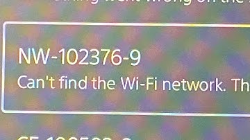 PS5: How To Fix NW-102376-9 “Cant Find The WiFi Network” (Tutorial)