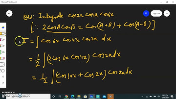 integrate cos 2x cos 4x cos 6x