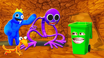 NẾU SLENDERMAN SỐNG THỬ CUỘC SỐNG CỦA QUÁI VẬT RAINBOW FRIENDS