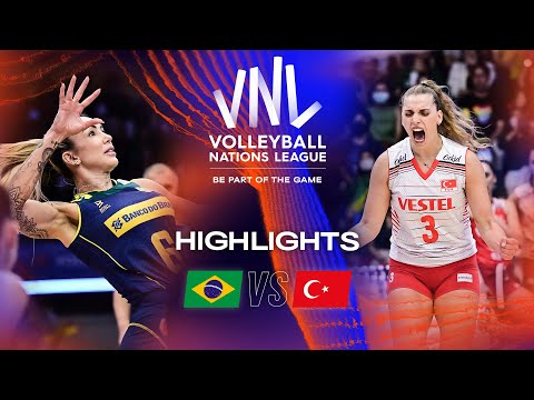 🇧🇷 BRA vs. 🇹🇷 TUR - Highlights Week 3 | Women's VNL 2023