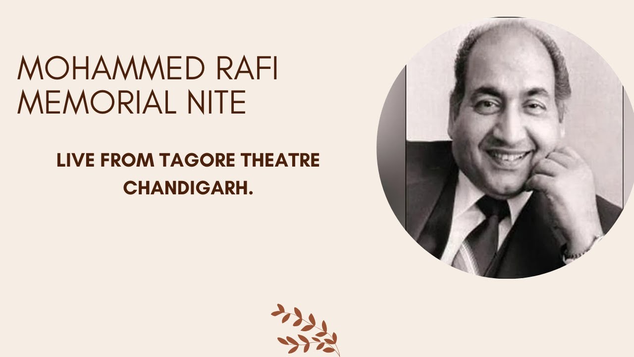 Mohammed Rafi Memorial Nite 2024 - Yaadgar-e-Rafi Society, Chandigarh