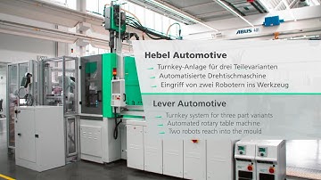 Turnkey system with two interlinked multi-axis robots