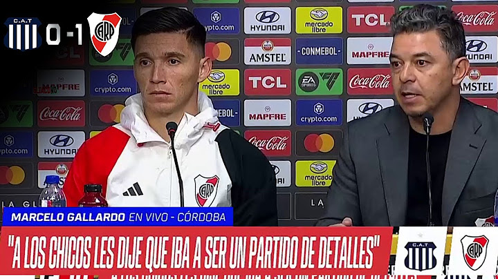 🎙 GALLARDO "HOY DIMOS UNA MUESTRA DE CARACTER IMPORTANTE" Talleres 0-1 RIVER