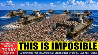 Florida Dumped Half a Million Tons of Oyster Shells Offshore… Look What Formed