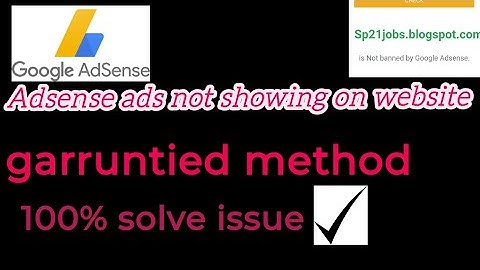 Ads not showing on my website|100%|genius tech yt