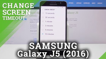 How to Set Up Sleep Time in SAMSUNG GALAXY J5 (2016) - Adjust Screen Timeout
