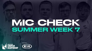 Kia #LEC Mic Check: Week 7 (Summer 2020)