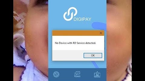 No device with RD service detected ! digipay problem & solution