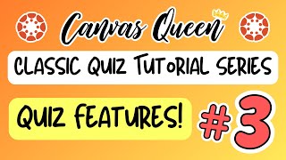 Canvas Quiz Features, Statistics, Session Logs & More by Canvas Queen 579 views 8 months ago 10 minutes, 41 seconds