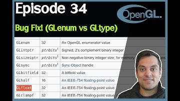 OpenGL [Episode 34] GL_FLOAT enum vs GLfloat type bug fix