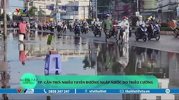 TP. Cần Thơ nhiều tuyến đường ngập nước do triều cường | VTVWDB