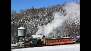 Riding The Mount Washington Cog Train In Winter!