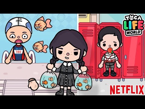 WEDNESDAY ! Animation Toca Life World 😱 / Netflix wednesday addams 😃