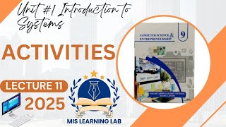 Lec 11"Activities" Computer Science Class 9 Unit 1