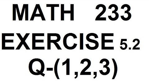 dae math 233 2nd year chapter no 5 exercise no 5.2 question 1 to 3