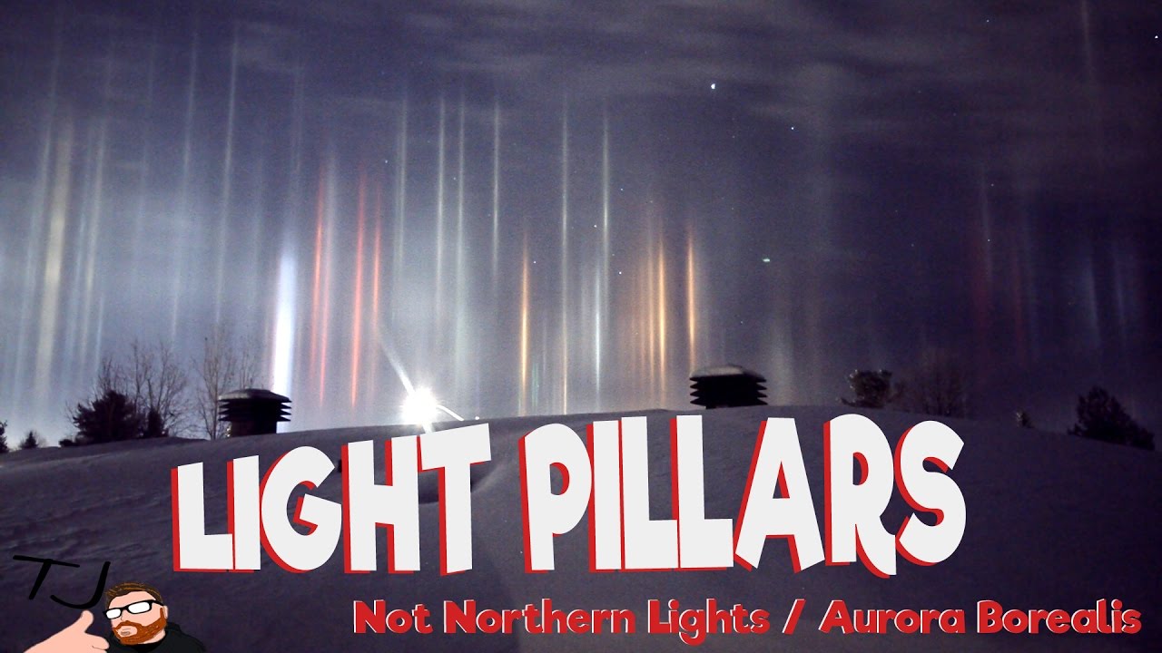 Not Aliens Brilliant Light Pillars Appear Over Canada Live Science image