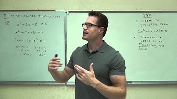 Intermediate Algebra Lecture 11.4 Part 1
