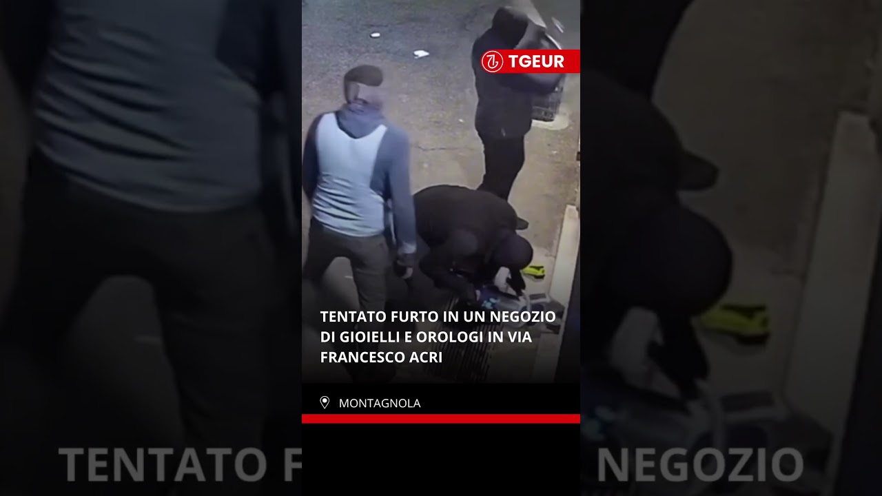 Roma EUR: Ladri cercano di entrare in una gioielleria alla Montagnola 