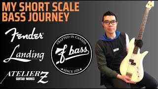 My short scale bass journey, collection and modifications (as of Feb, 2023)