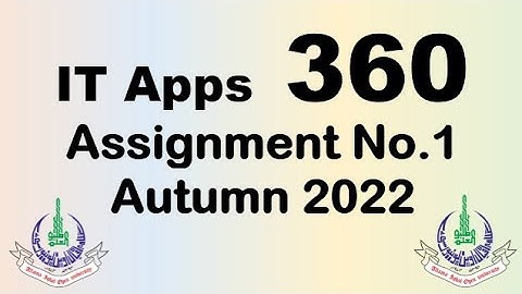 AIOU Code 360 Solved Assignment No.1 Autumn 2022