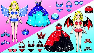 Costumes Angel and Vampire Contest Dresses - Barbie Transformation Handmade | WOA Barbie House