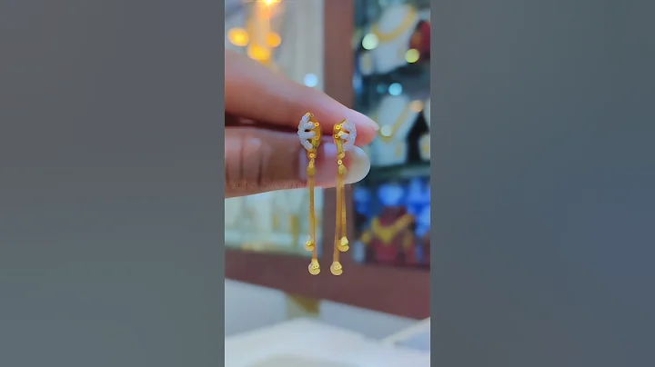 Gold lari earring design #shorts #viral #jewellerydesign #jewellery #gold #earring #trending #viral
