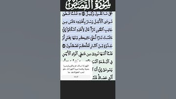 سورة القصص الآية 29 #قرآن #quran #islam #islamicstatus