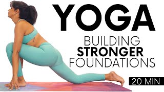 20 Minute Yoga Flow for Building Stronger Toned Legs, Beginners | with Sheena