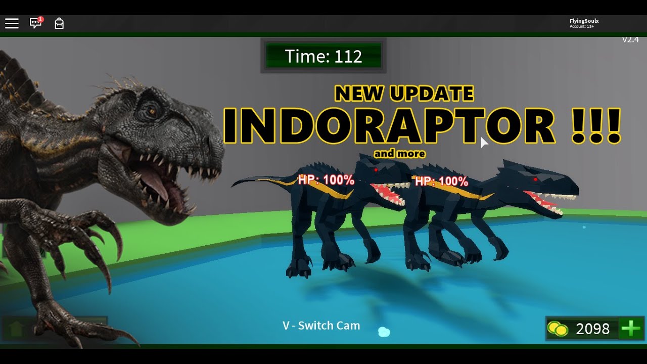 Indoraptor Roblox Dinosaur Hunter Youtube - dinosaur hunter roblox wiki