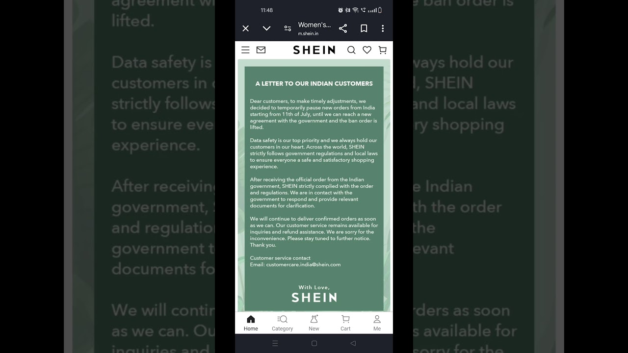 Shein is back in India !!!!! 