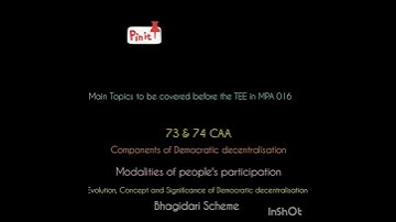 IGNOU MPA 016 Important topics