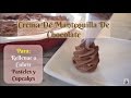 Crema De Mantequilla De Chocolate para Pasteles, Cupcakes y Mas...