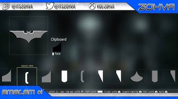 Advanced Warfare 3D Batman Emblem Tutorial