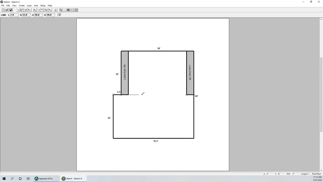 Appraisal Sketch Software  Simple Floor Plan Program  TaxNetUSA