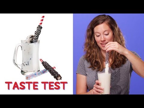 Candy Coated Drinking Straws Taste Test - Candy Coated Drinking Straws Taste Test